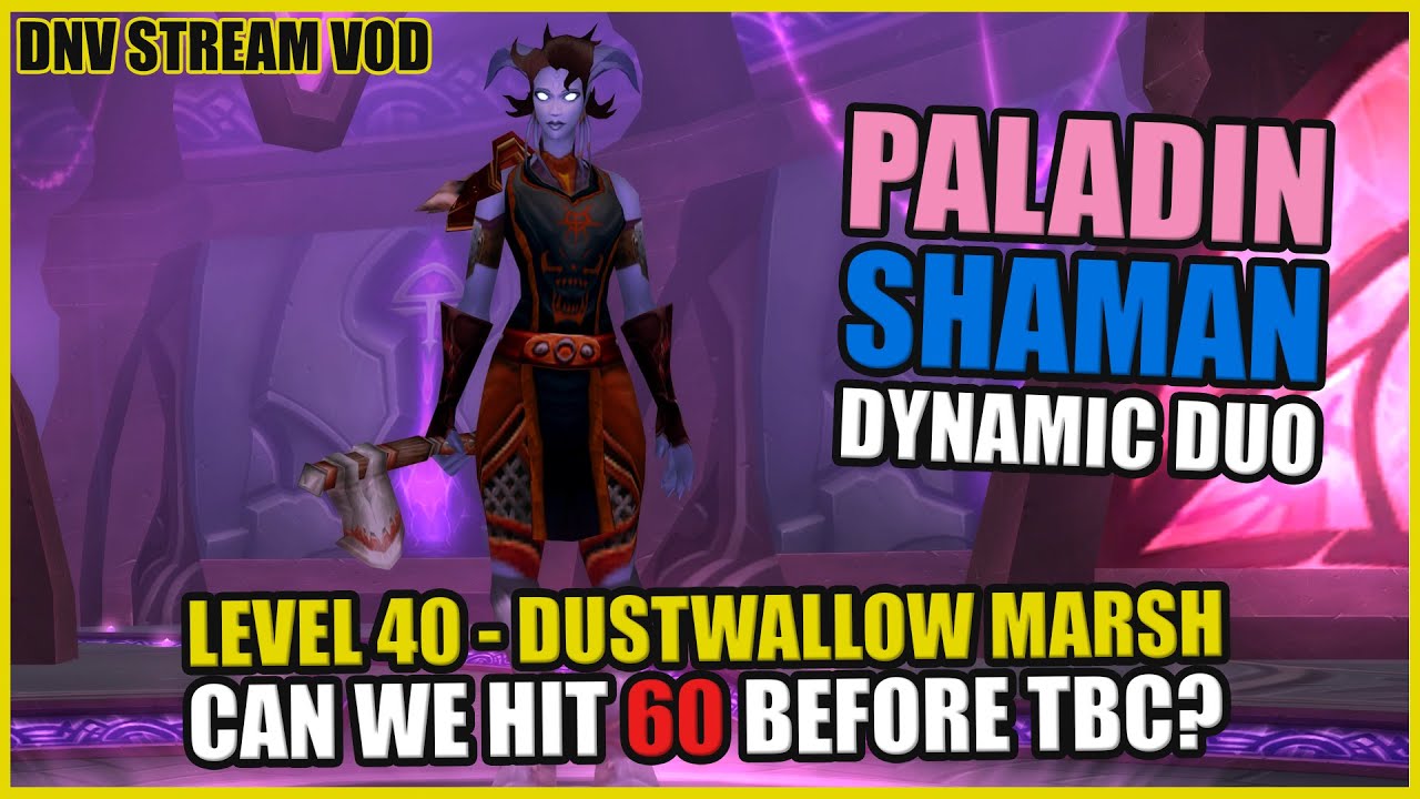 DNV VOD | Can we hit 60 before TBC? | Paladin & Shaman Duo | TBC Prepatch