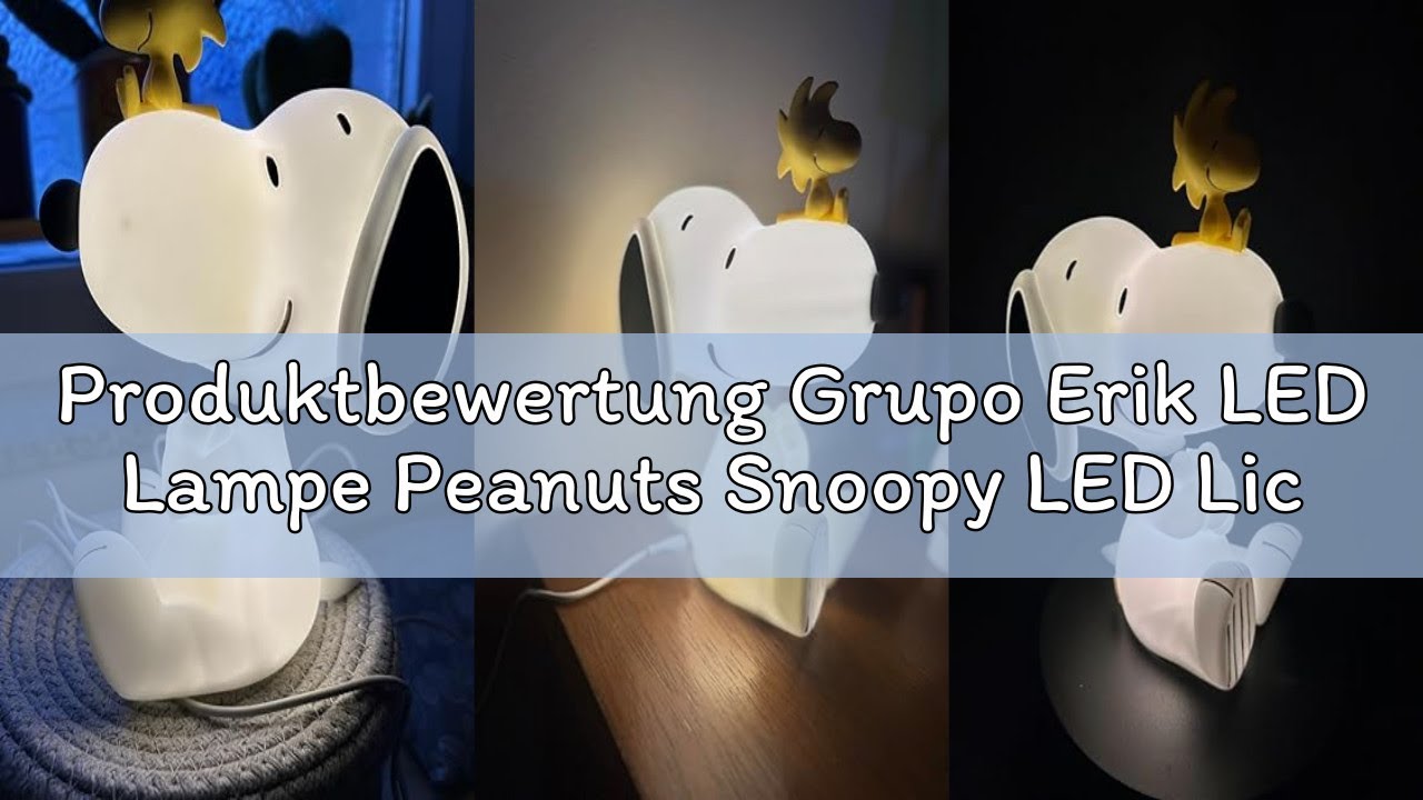 Produktbewertung Grupo Erik LED Lampe Peanuts Snoopy LED Licht Deko - Stimmungslicht Schreibtisch -