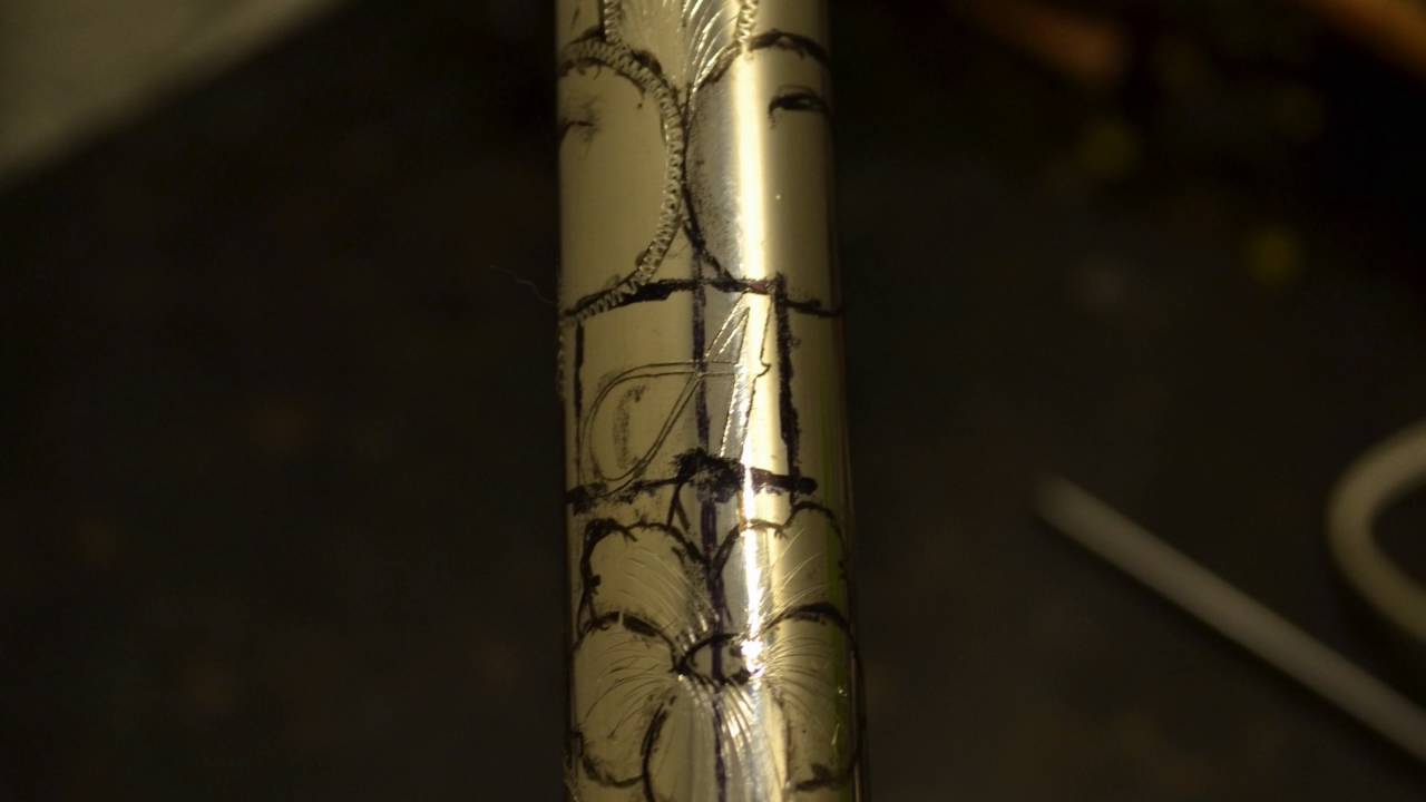 Flute head-joint Custom Hand Engraving