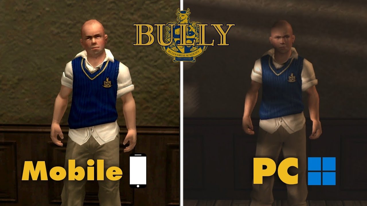 Bully PC VS Mobile (smartphone) Graphics Comparison 🖥️📱