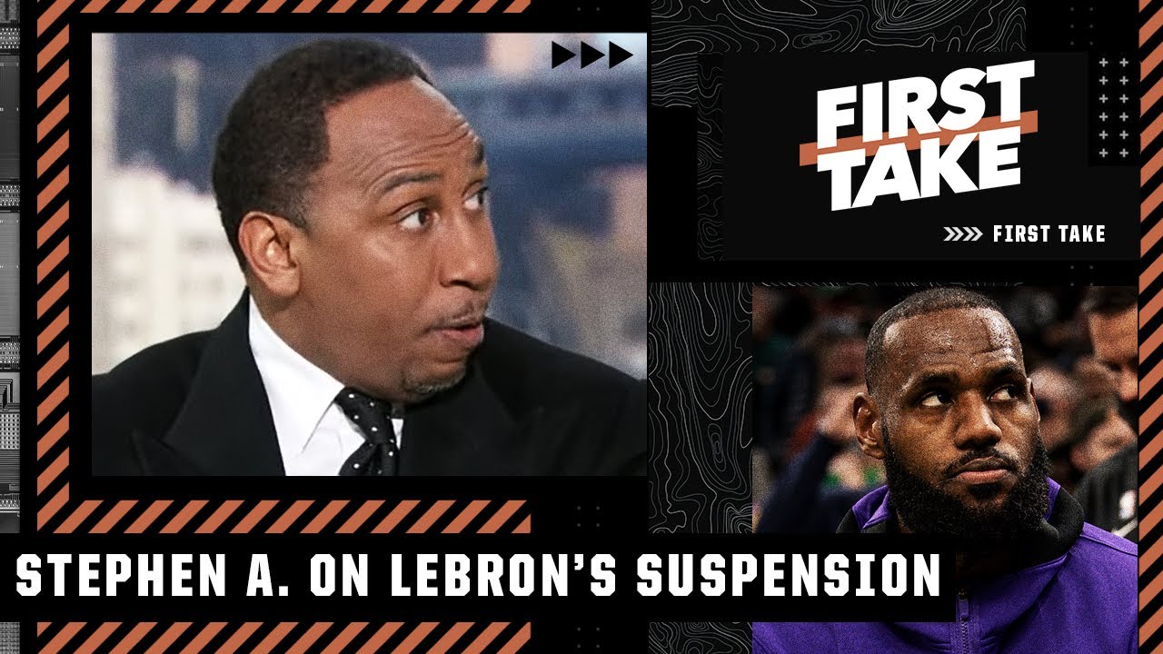 Stephen A. reacts to the LeBron & Isaiah Stewart suspensions | First Take