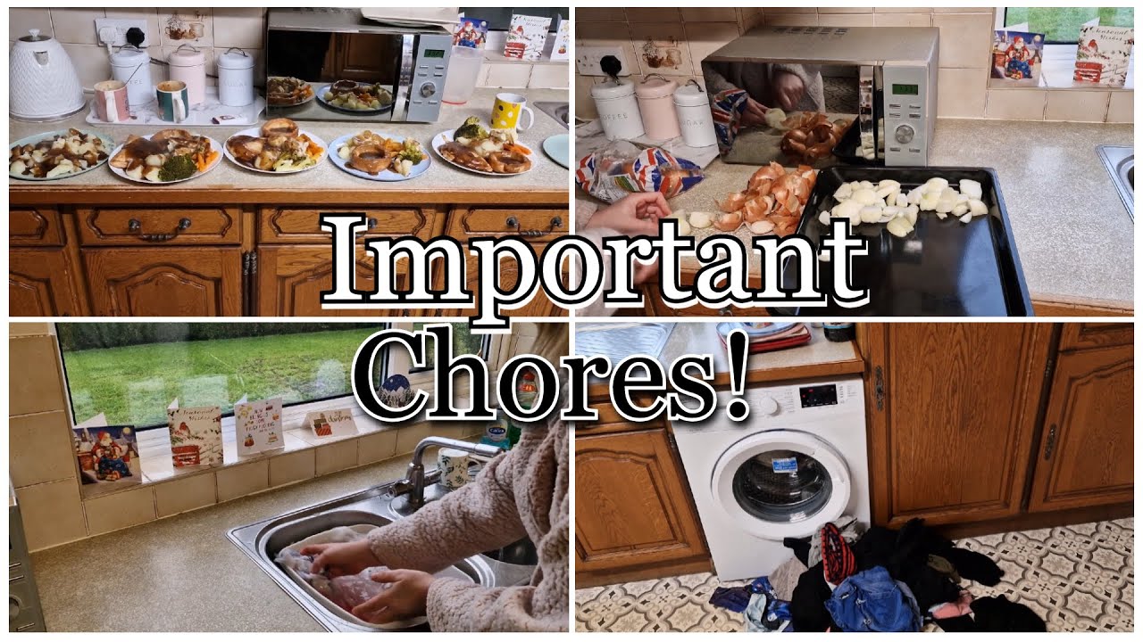 ARE DAILY CHORES IMPORTANT?🤔  | + MEAL PREP FOR 10 ! 👩‍🍳🍽  | 2023 #cleaning #cleaningmotivation