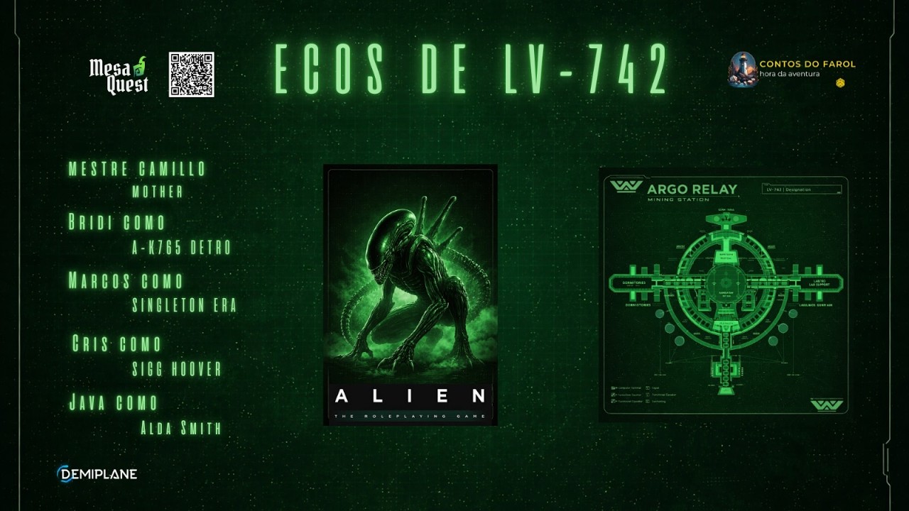 ALIEN RPG | Primeira Missão em Argo Relay — Horror Espacial em Tempo Real