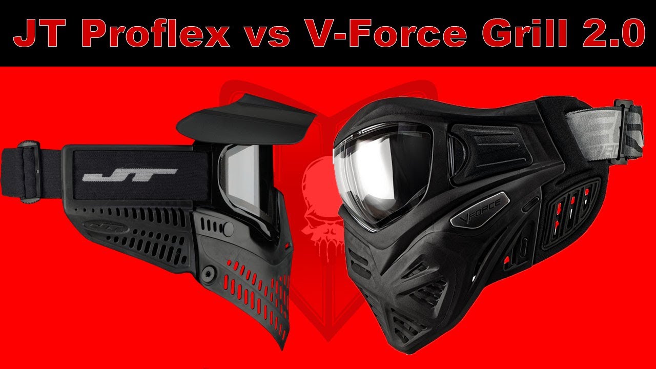 JT Proflex vs V-Force Grill 2.0 Paintball Mask Comparison // Punisher's Paintball