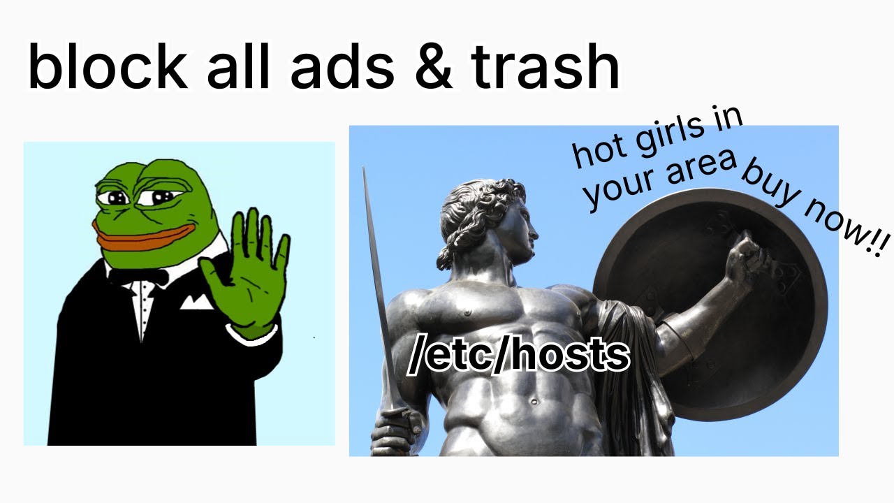 how I block all ads, trackers & trash without browser add-ons