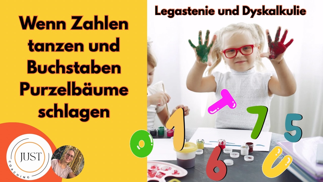 Wenn Zahlen tanzen & Buchstaben Purzelbäume schlagen – Dyskalkulie & Legasthenie erklärt | Just Co