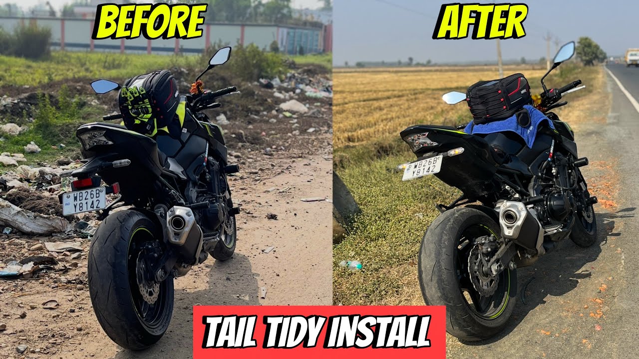 Z900 Tail Tidy Install Look Bilkul Badal Gaya😇 || Trip Seh Pehle modification Suru Ho Chuka Hai ￼🔥