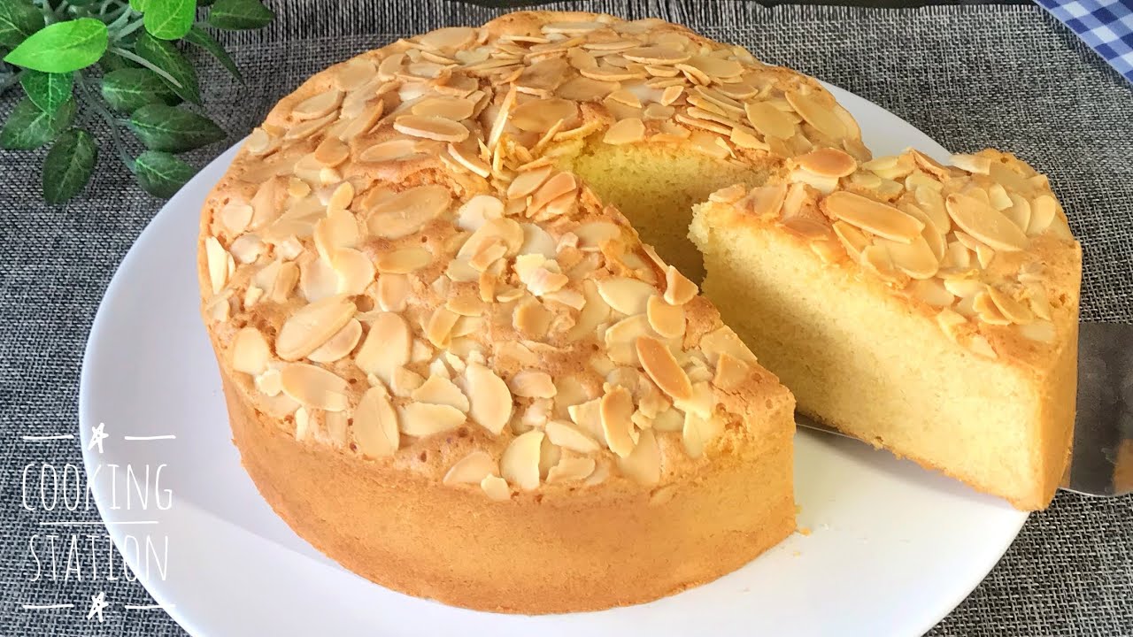 Almond cake recipes easy| อัลมอนด์เค้ก เนื้อบัตเตอร์เค้ก สูตรง่ายๆ