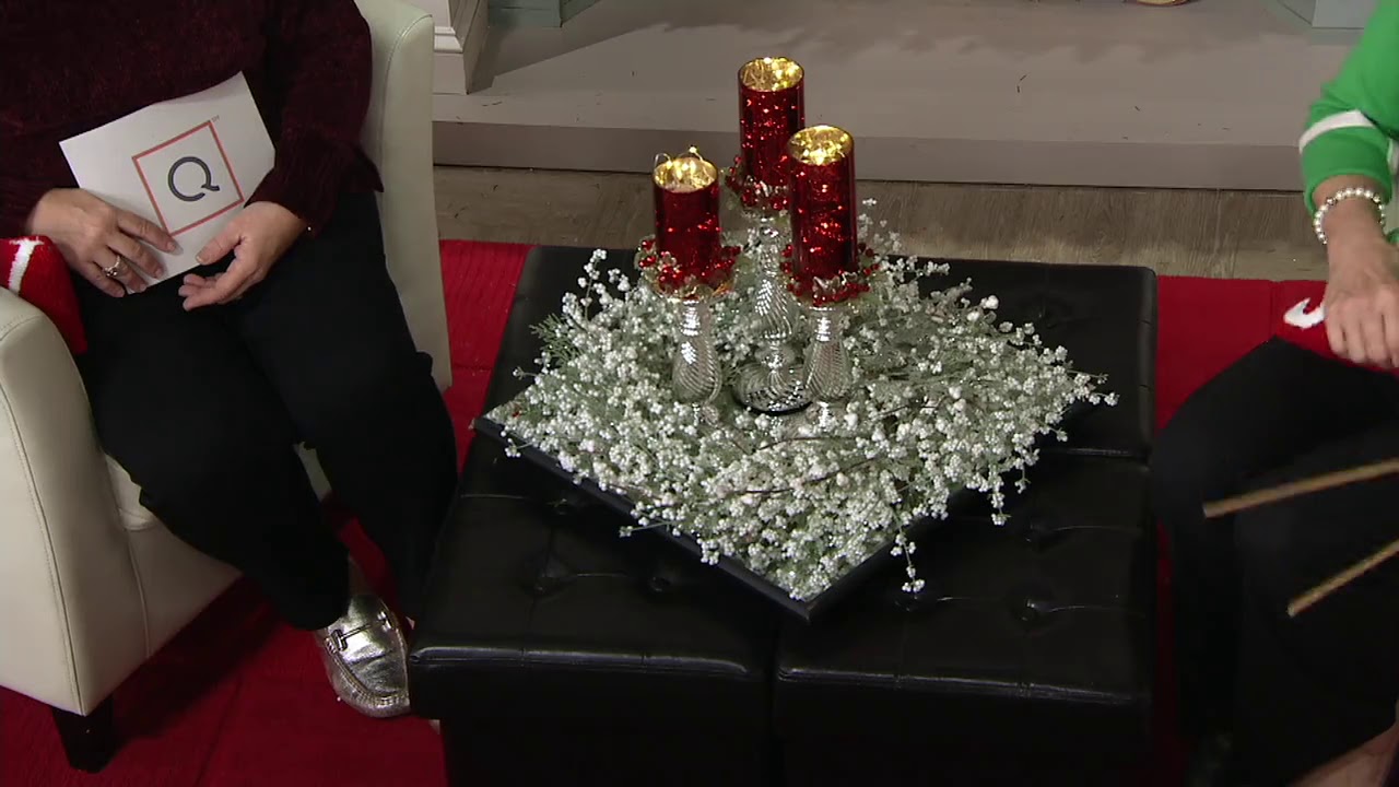 Winter Garden Wreath, Candle Rings or Sprays by Valerie on QVC