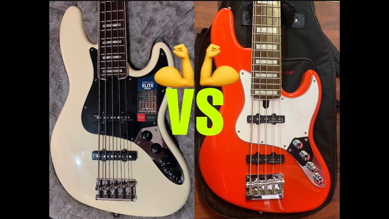 Fender American Elite VS Mayones Jabba 5 string JAZZ BASS