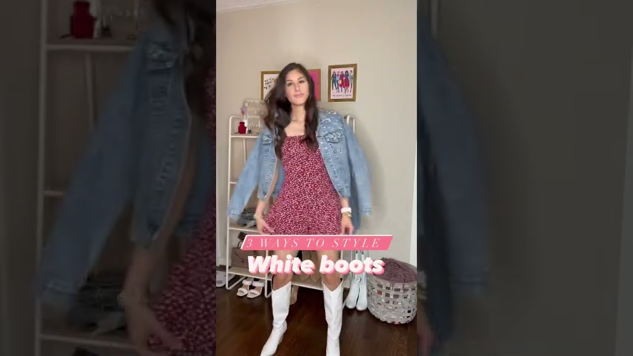 How to style white boots. #amazonfashion #amazonfinds #amazonprime #style #styleinspo #howto #amazon