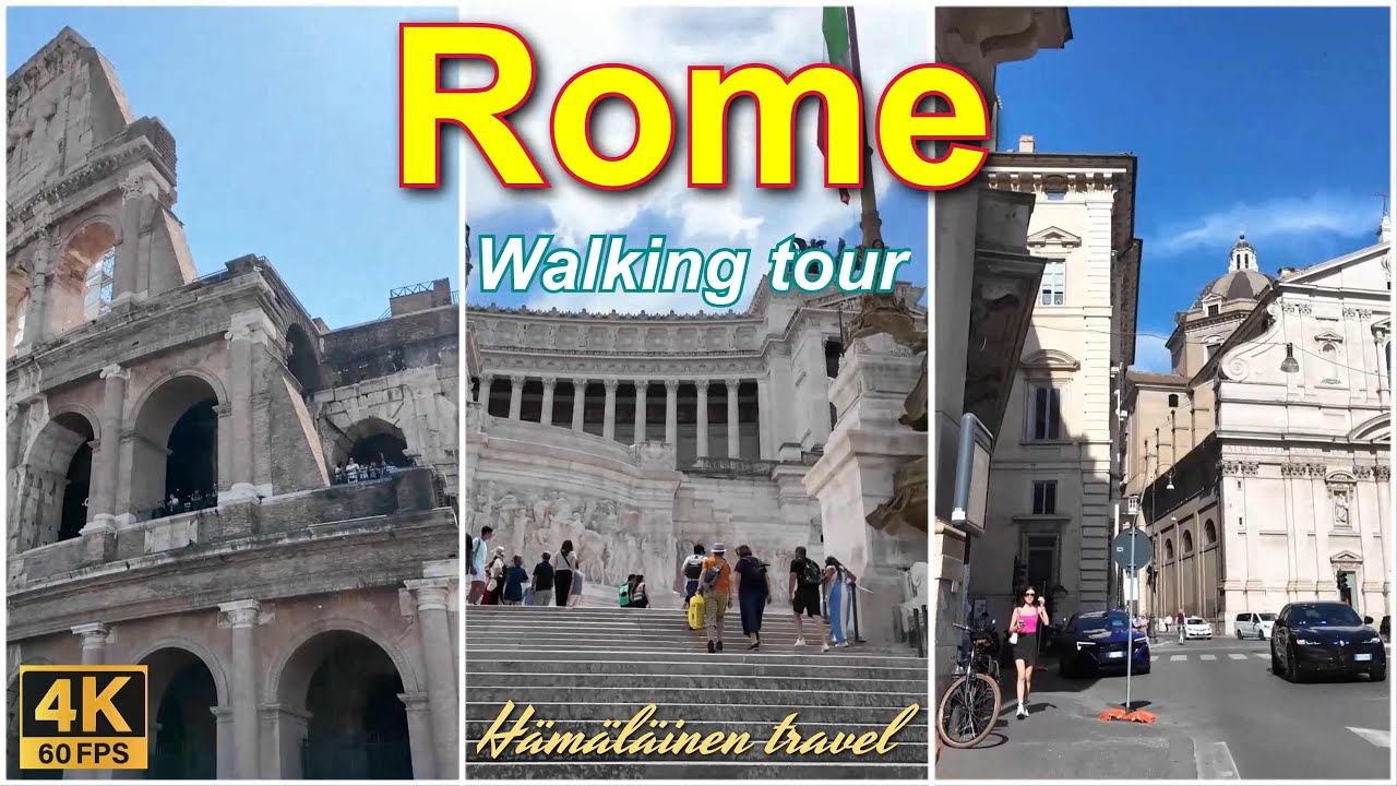 Rome walking tour 4K day 2