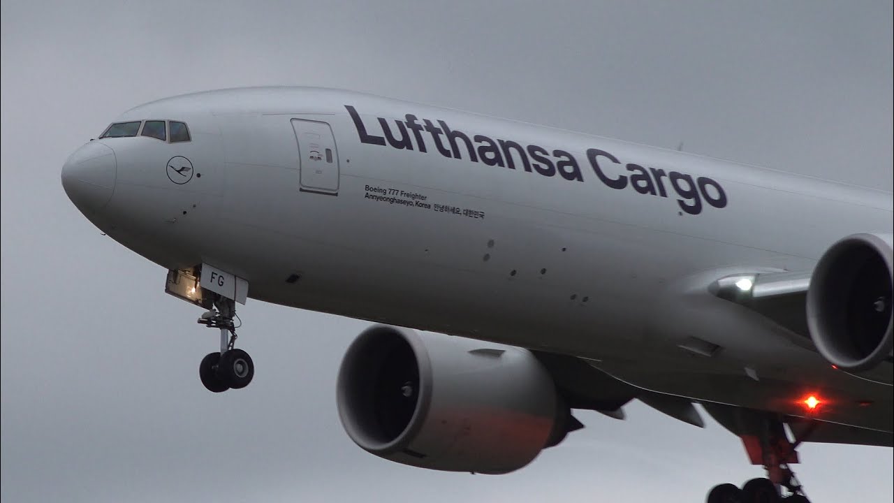 Lufthansa Cargo Boeing 777F D-ALFG Landing at NRT 34L