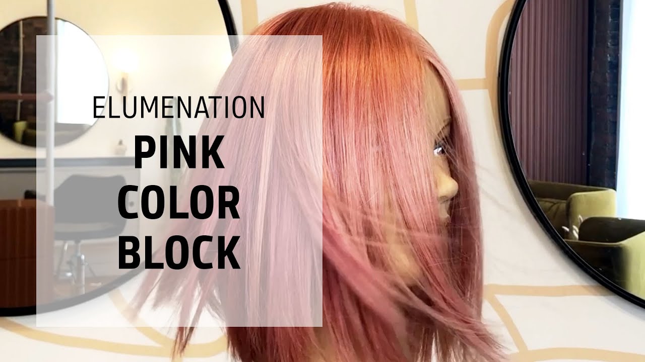 Pink Color Block Hair Color | Elumenation | Goldwell Education Plus