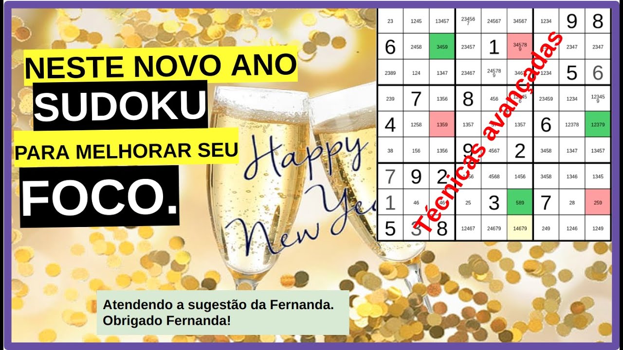 SUDOKU diabólico radical solução com técnicas avançadas.  Jogue sudoku, treine_Evil_IbJR6uHhWyc