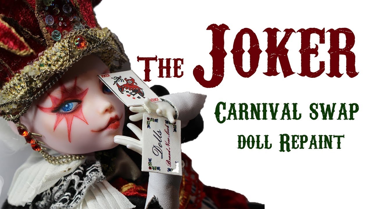 The Joker Carnival swap OOAK Custom doll ENG/PL