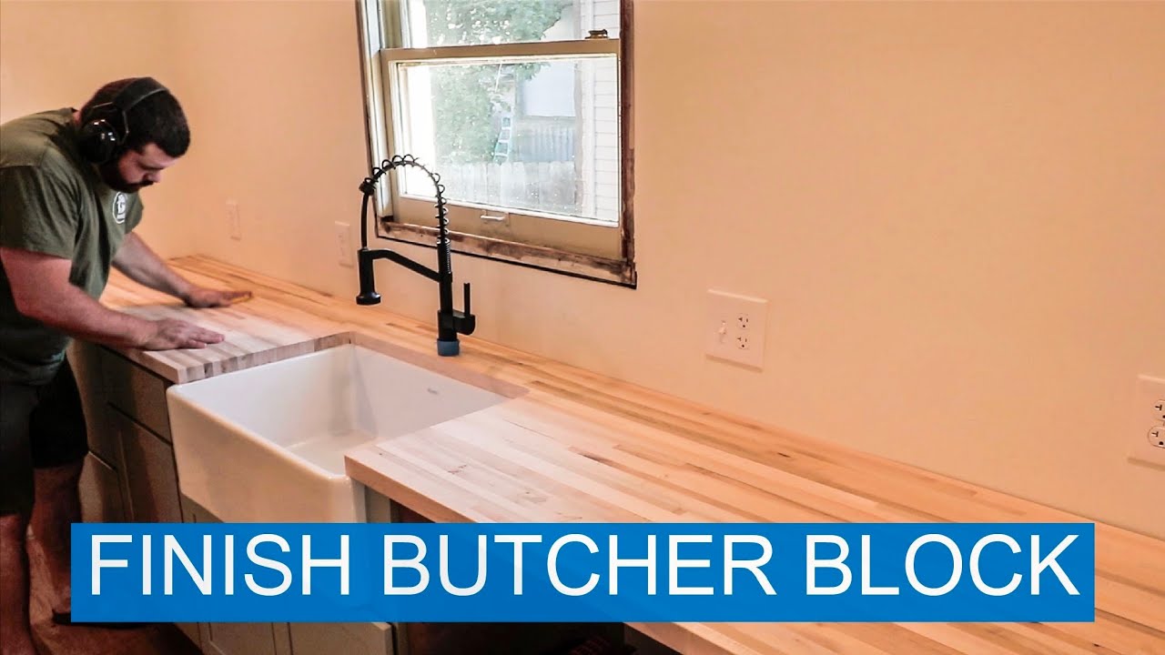 Tips for Finishing Butcher Block Counter Tops | Heathrow Builds