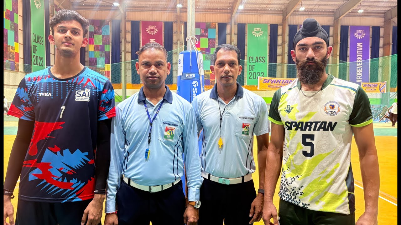 all india 🇮🇳 volleyball warriors is live final match authority of India vs Punjab #vollyballtourn