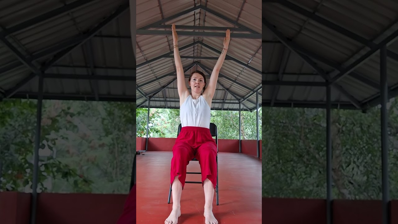 30 minute FULL CHAIR YOGA CLASS. HAPPY MIND, BODY & HEART ❤️  Vibrant Jungle Sounds Of India