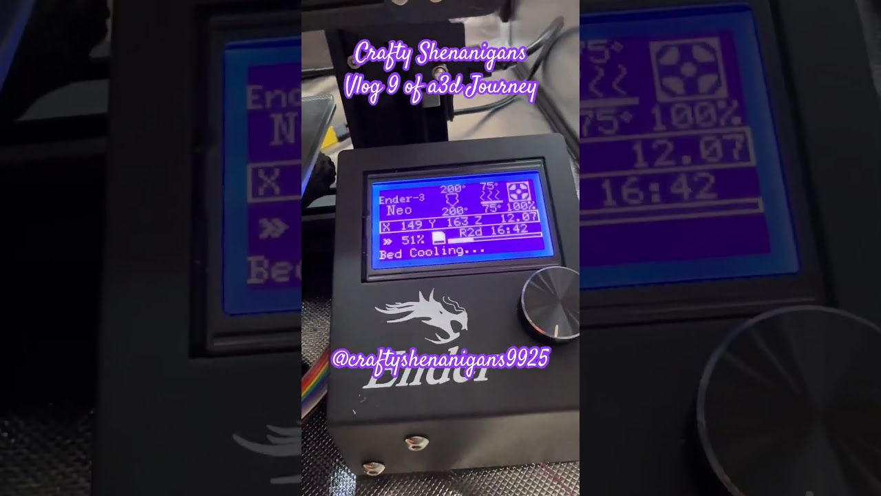 Vlog 8 of my 3 d Journey at 60 years old. #3d  #3dprinting  #craft