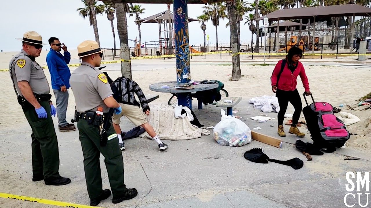 Venice Beach Cleanup Targets Homeless Encampments