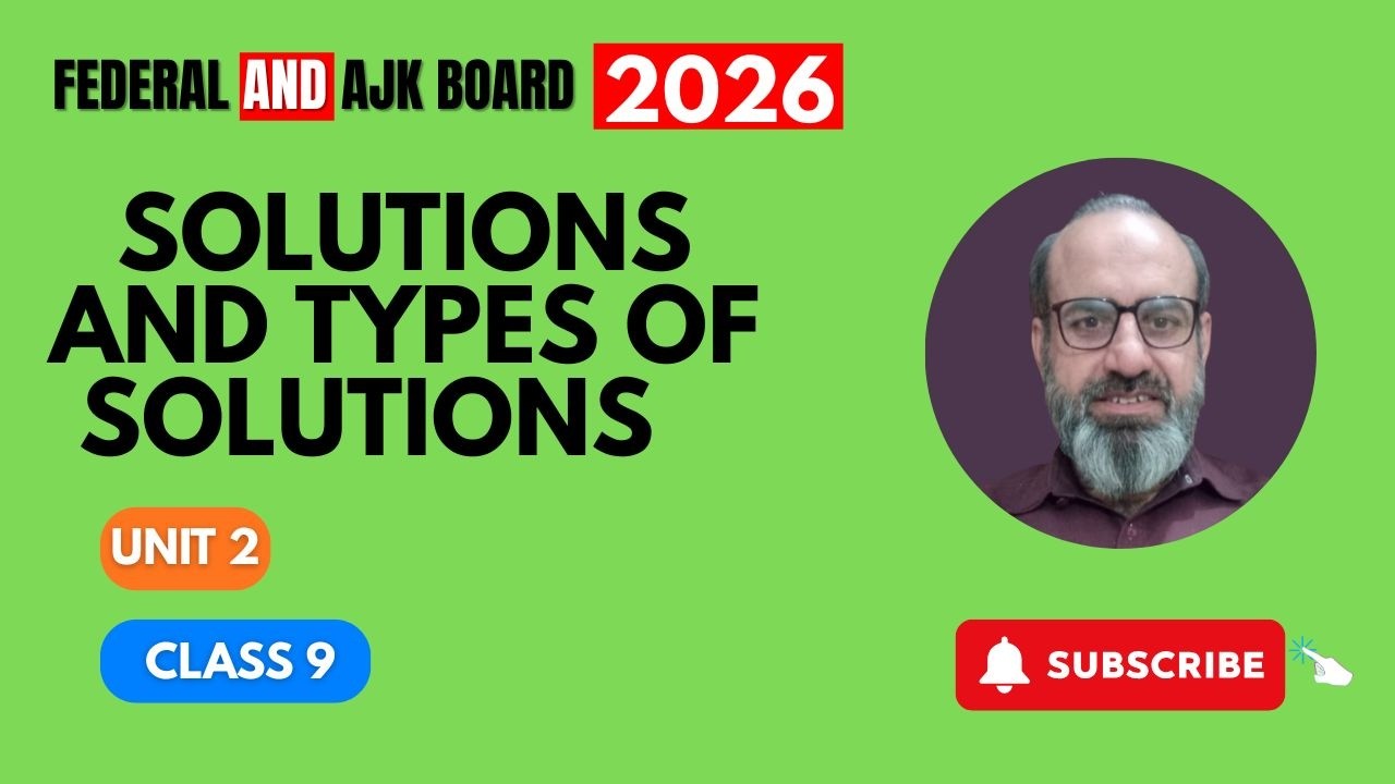 Solutions, types , aqueous solutions 