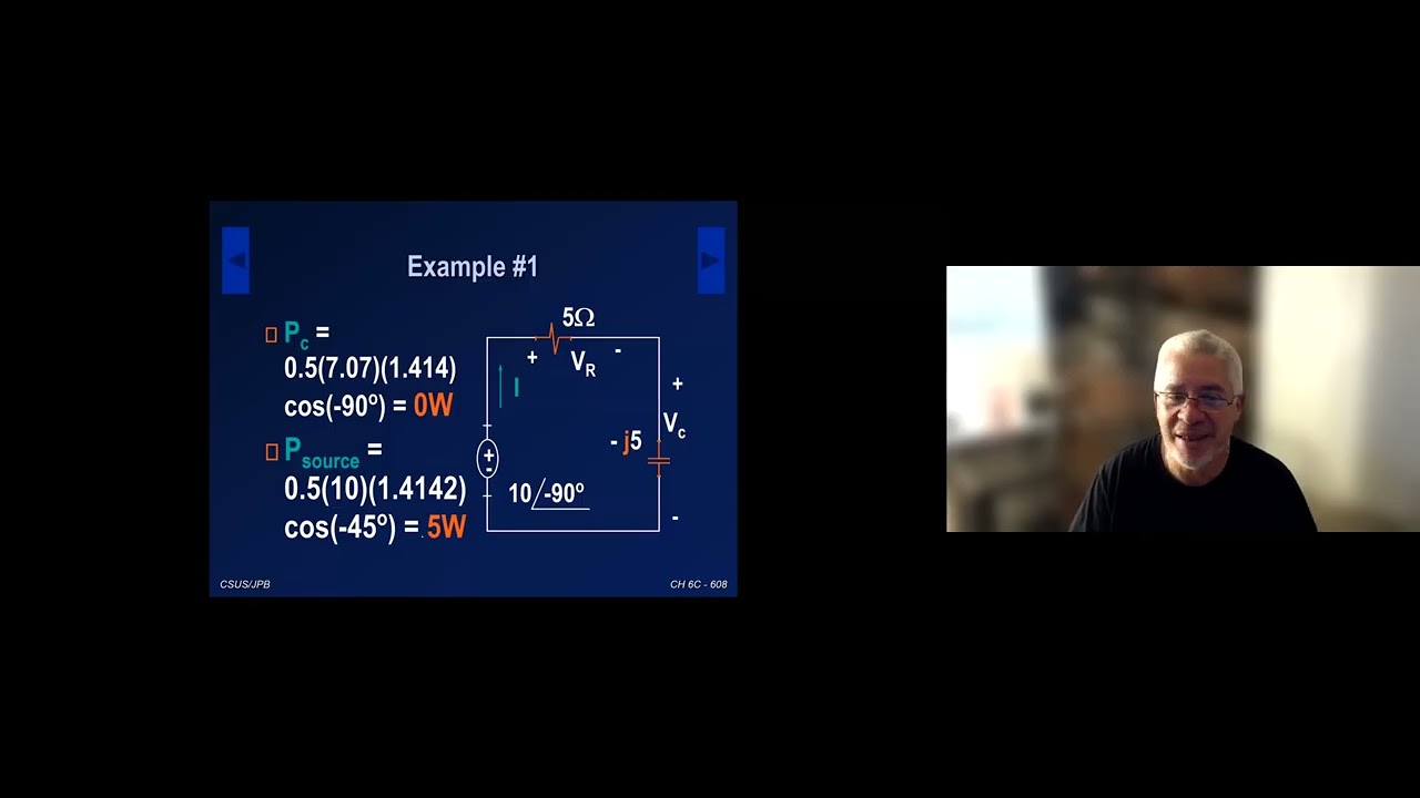 Lecture 34  Average Power For AC Circuits