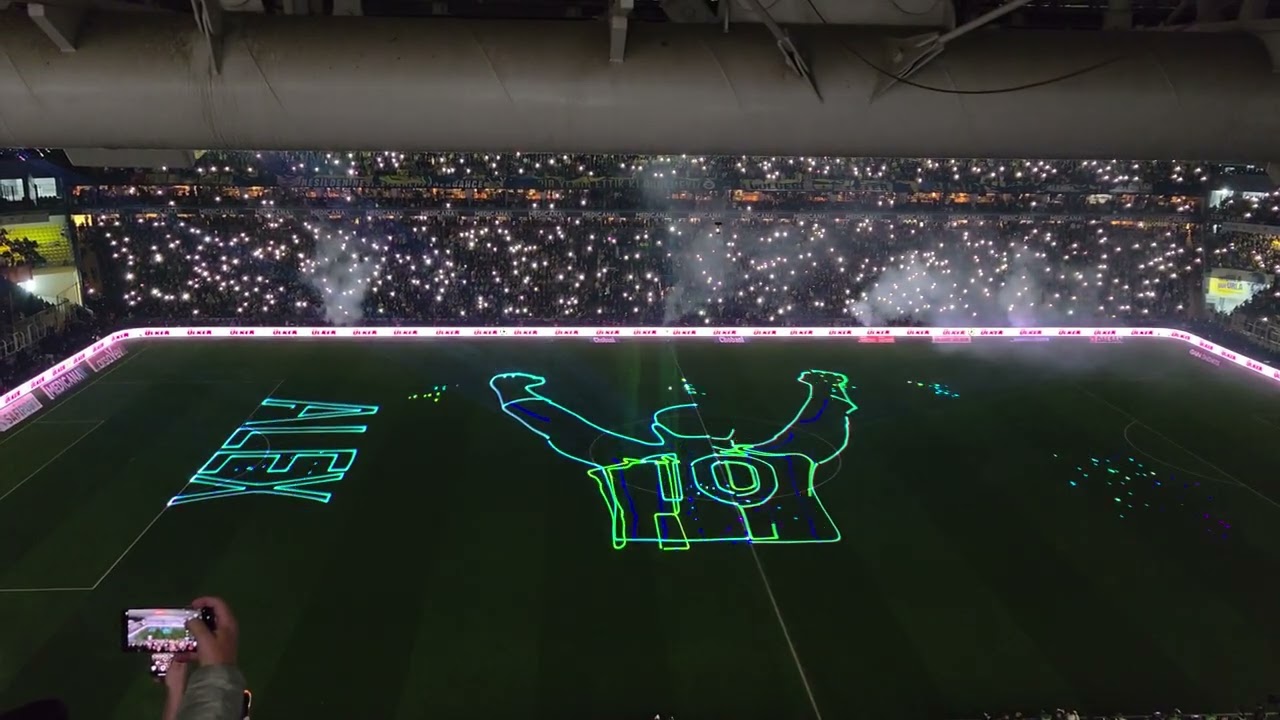 Fenerbahçe Şükrü Saraçoglu Stadyumu Işık Şov 