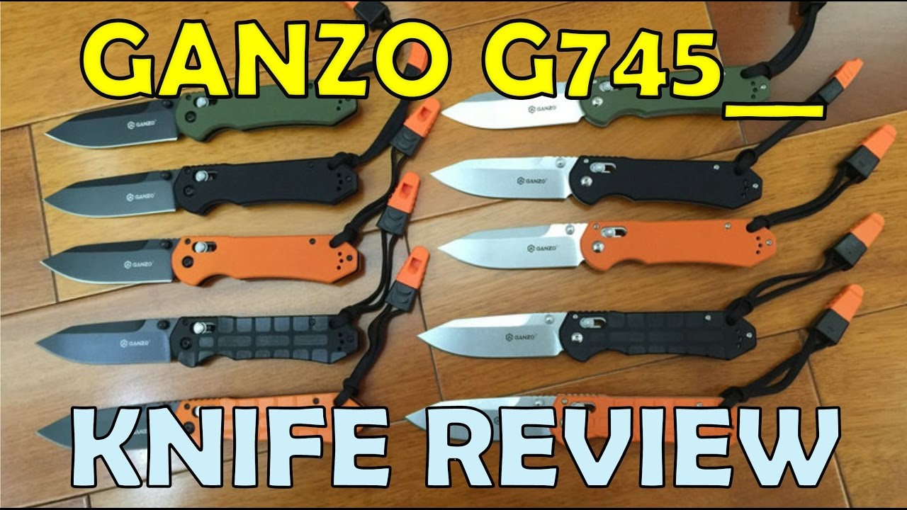 Ganzo G745 Review.  F745, F7451, G7451, G7452, G7452P, G7453, G7453P 13 variants of this knife
