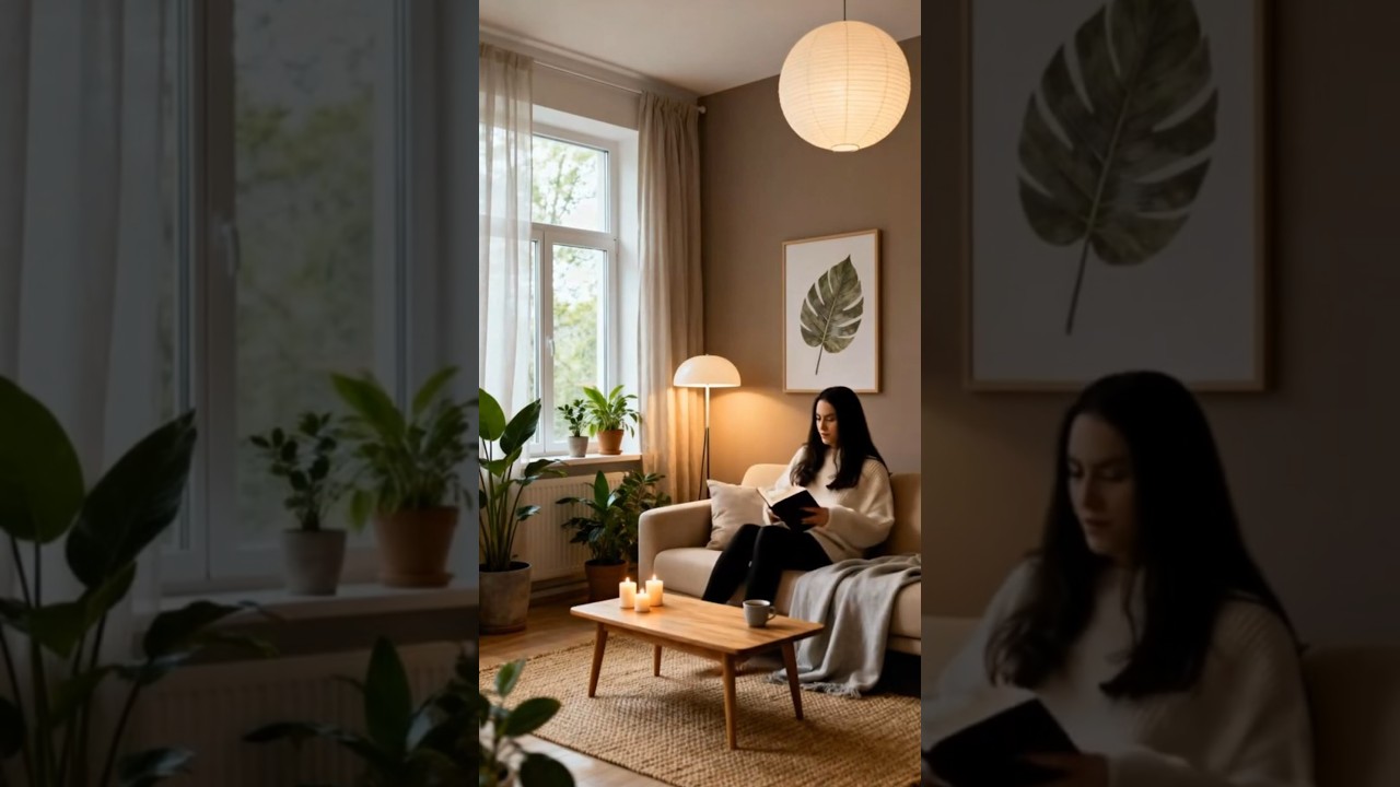 ☕ Minimalist Living Room Design | Calm & Cozy Home Aesthetic 🌿✨