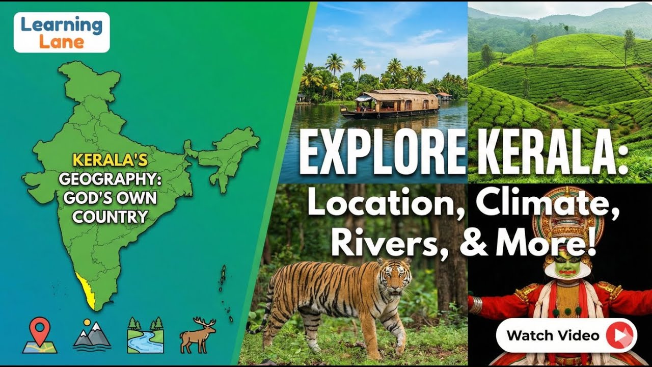Geography of Kerala for Students | Easy Explanation