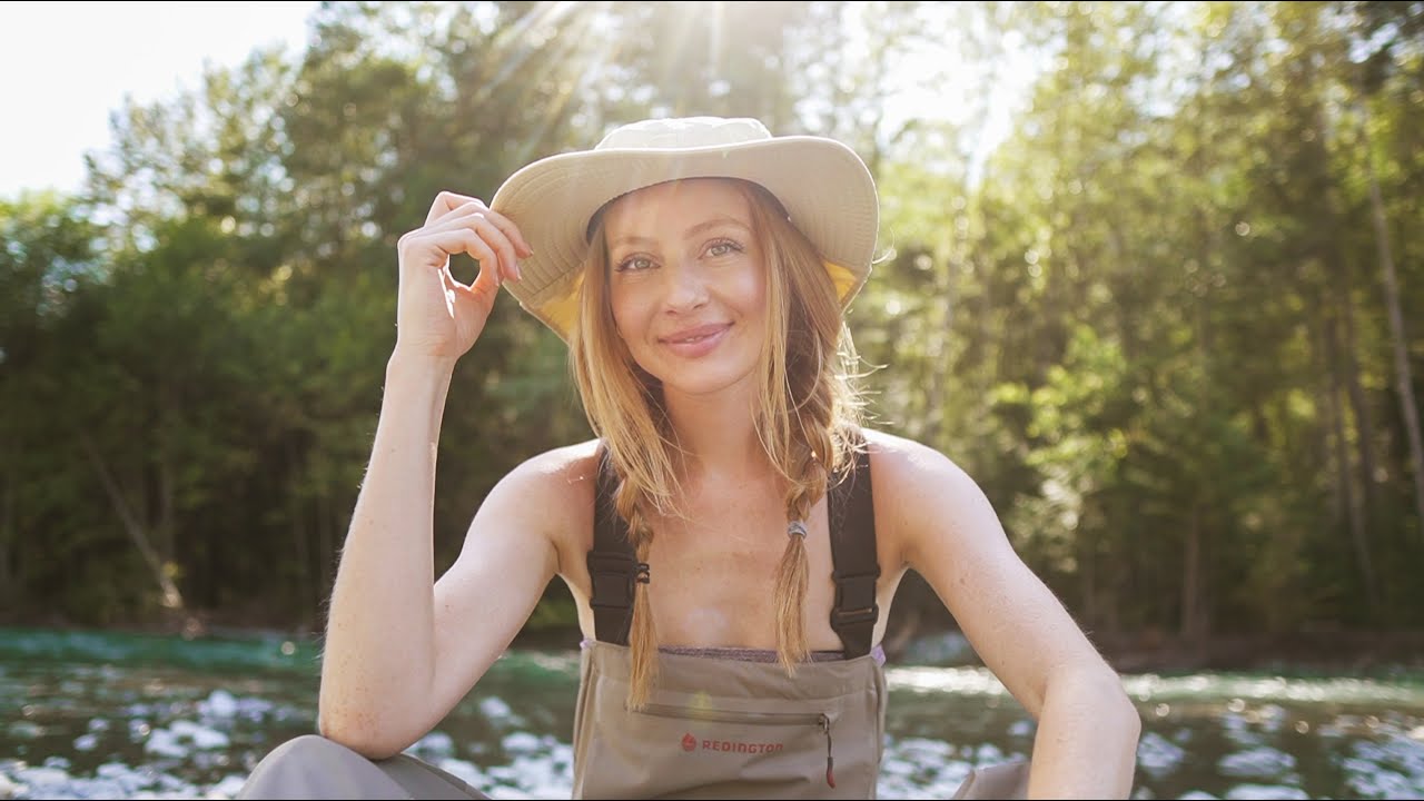 GIRL FISHING! Canadian FRESHWATER FLY FISHING experience