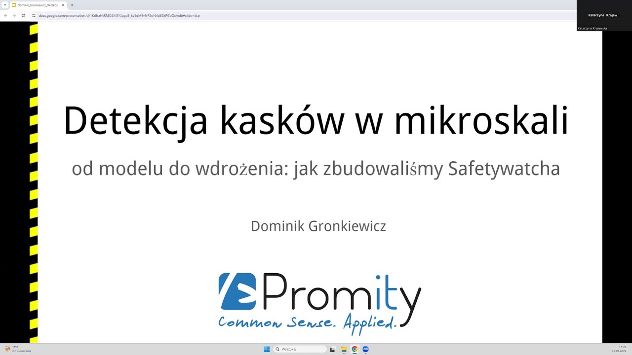Detekcja w Mikroskali: Czy 12&times;12 pikseli wystarczy, aby zidentyfikować kask? | Dominik Gronkiewicz