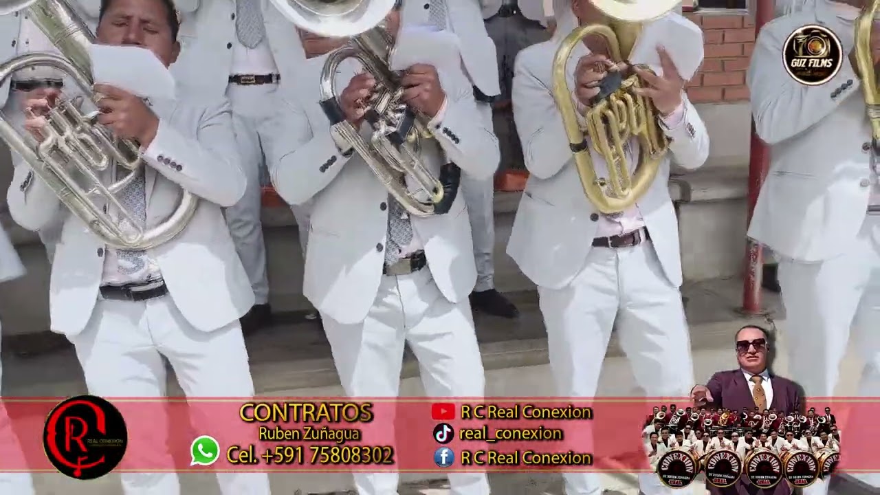 MIX ME EMBORRACHO (HUAYLAS) - BANDA REAL CONEXION DE RUBEN ZUÑAGUA 