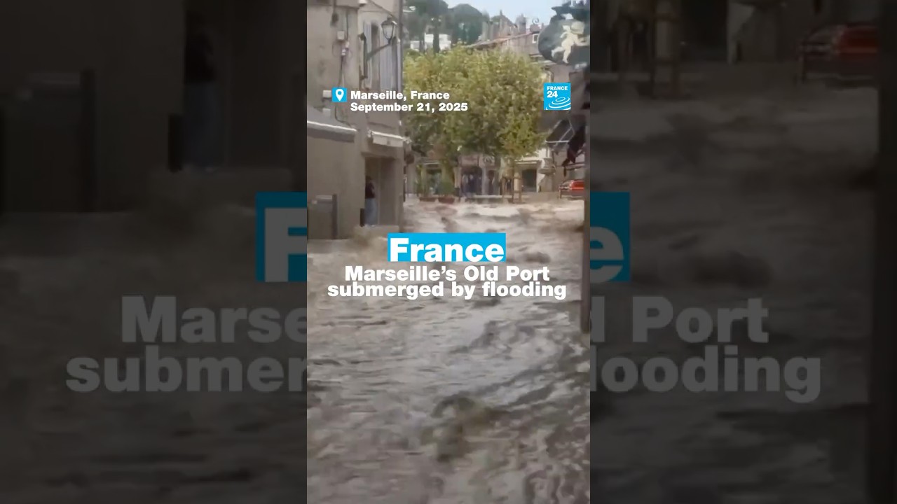 France: Marseille&rsquo;s Old Port submerged by flooding &bull; FRANCE 24 English
