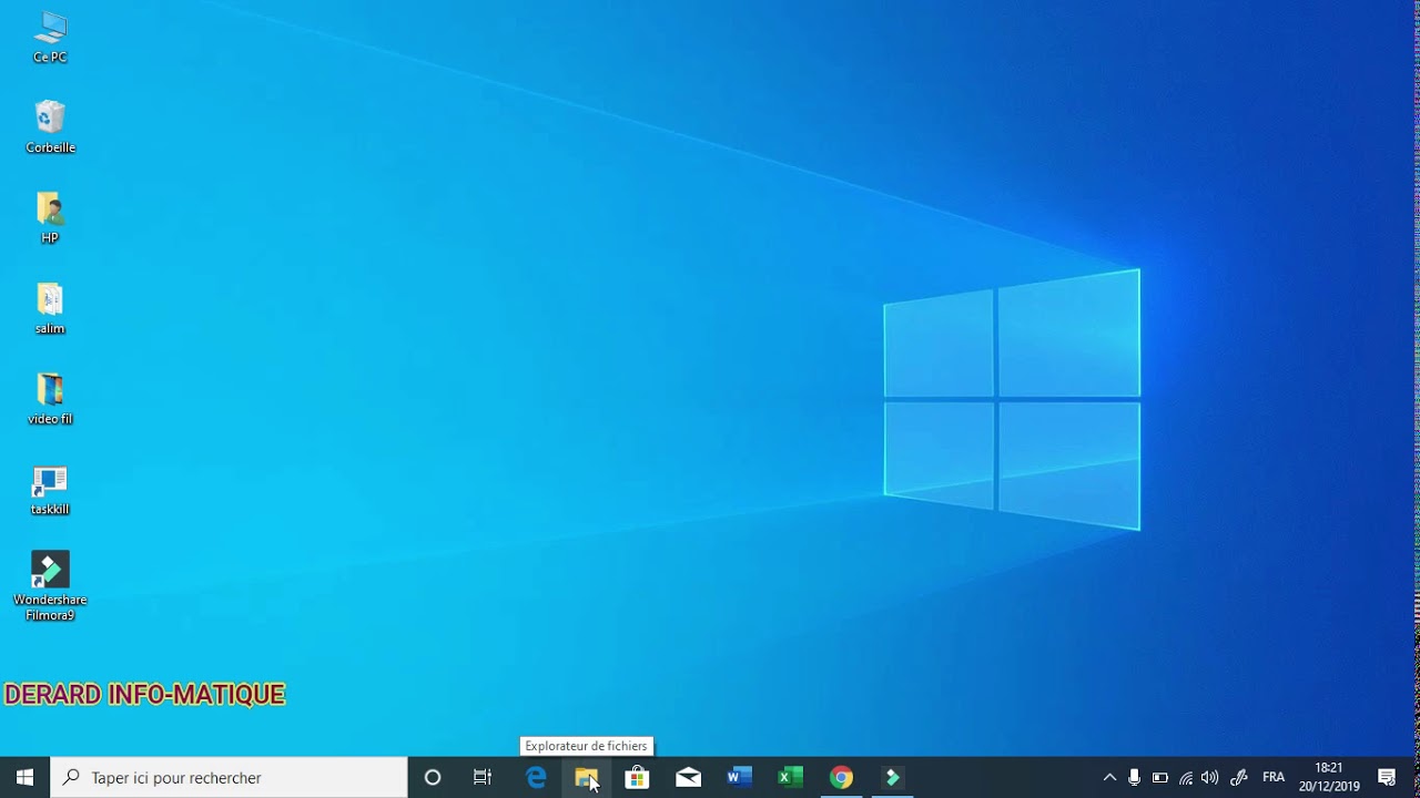 Afficher les dossiers système cachés - Windows 10
