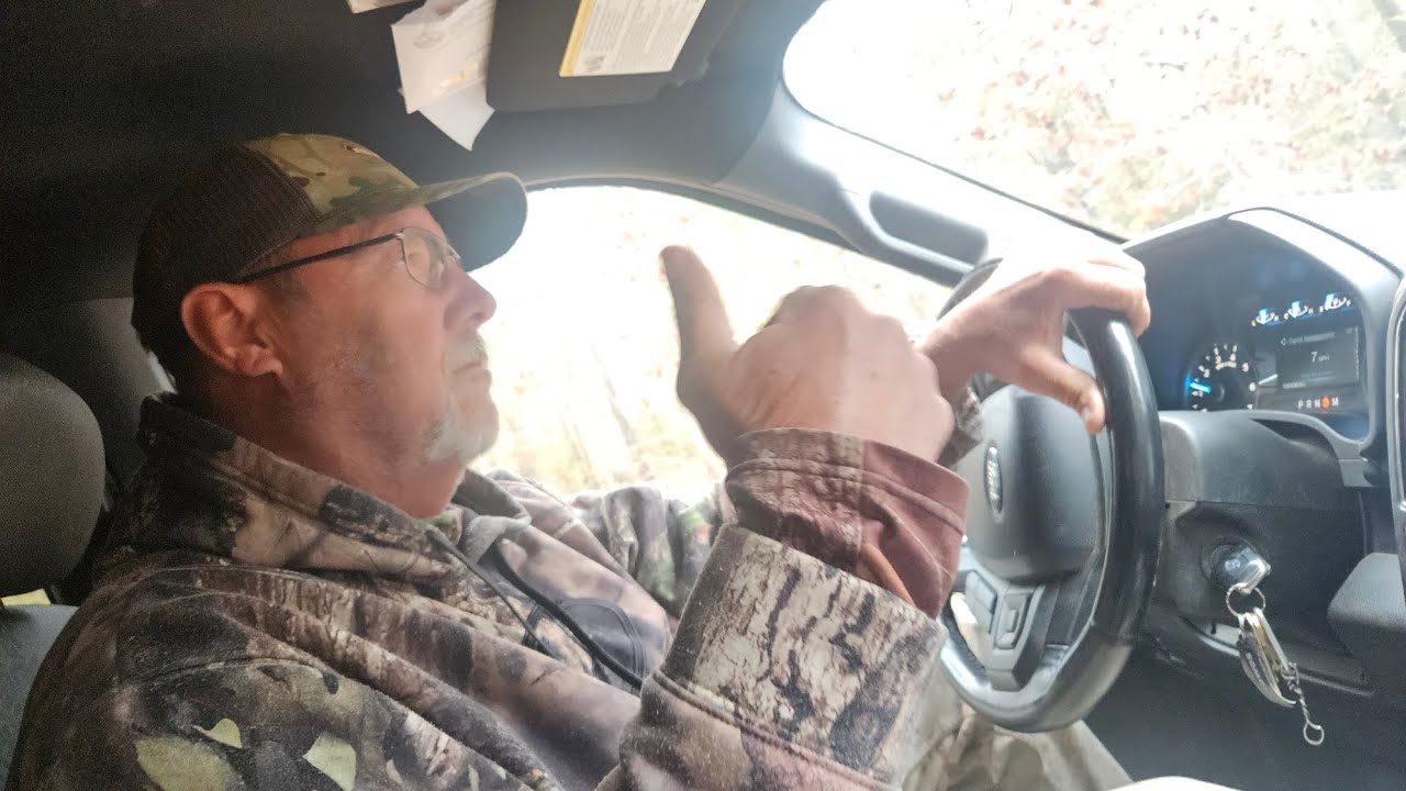 Putting corn out again with papa rob