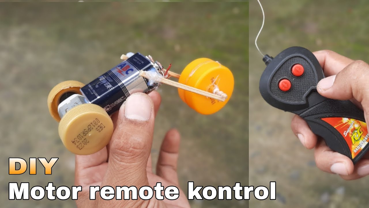 Diy motor remot unik simple bertenaga 9 volt