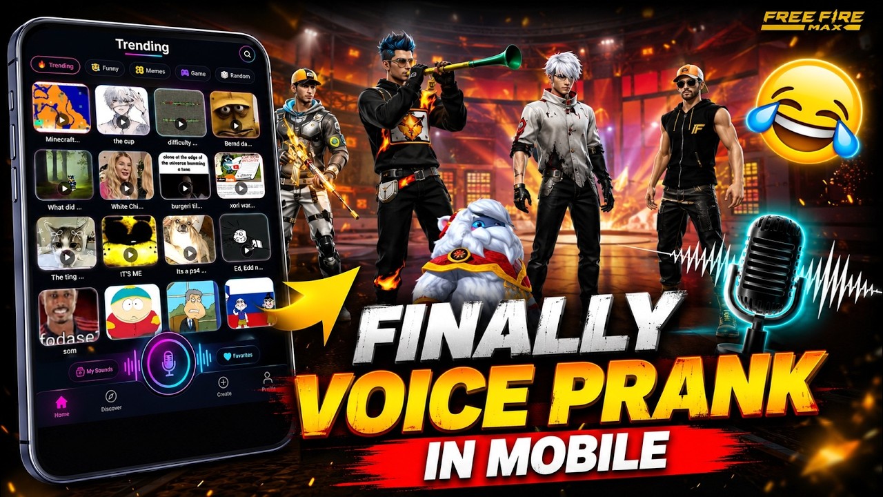 Finally - Free Fire New Viral Voice prank in Mobile | How To use Free Fire Voice Prank Mobile 😲