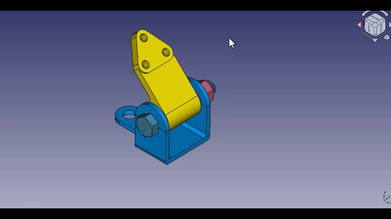 Freecad 0.21.1 - (1) Assembly 4, assembliamo una cerniera.