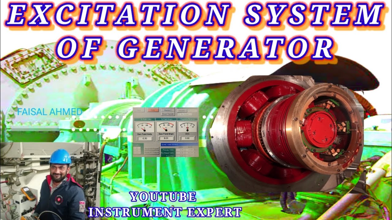 EXCITATION SYSTEM OF GENERATOR I EXCITOR OF GENERATOR #EXCITATATION #GENRATOR #Gasturbine #ST