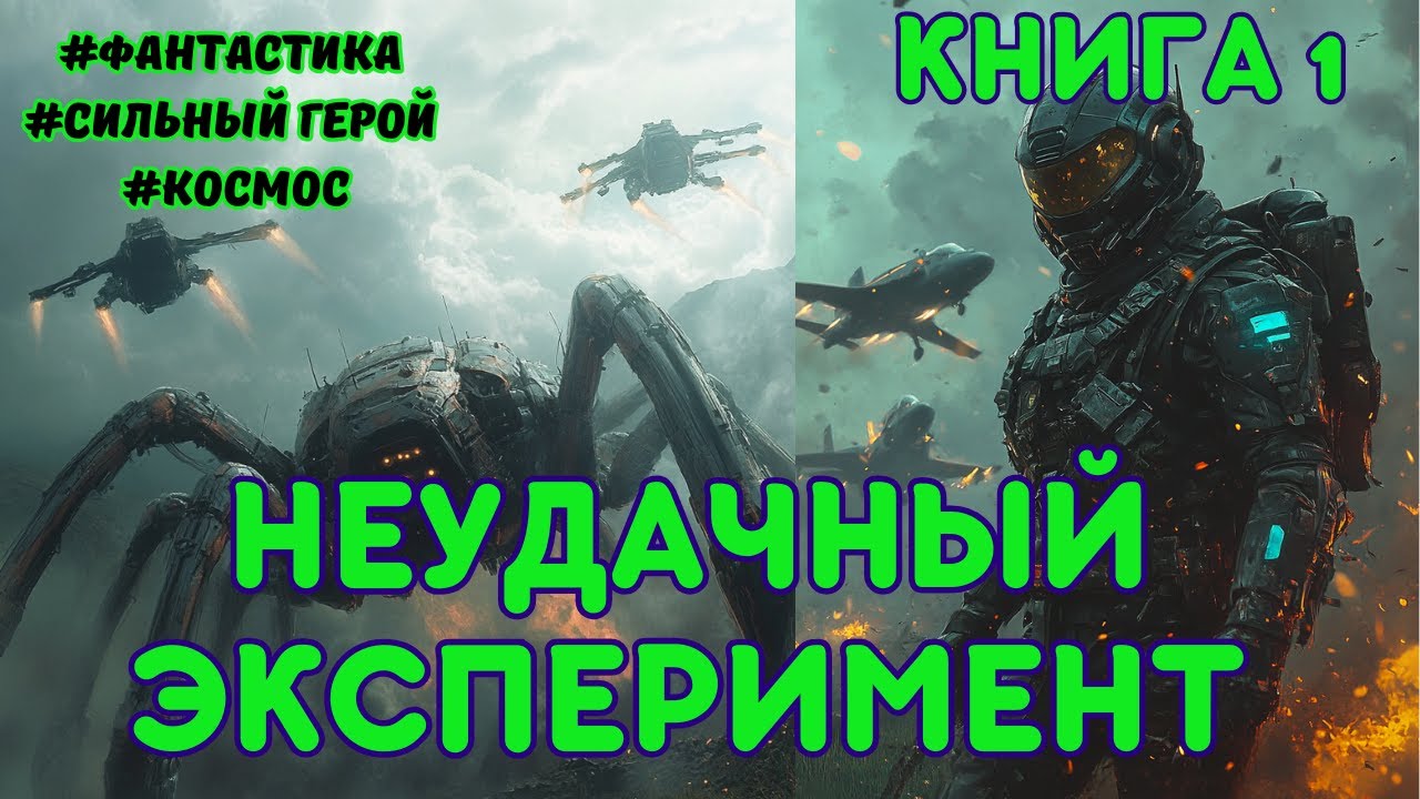 | АУДИОКНИГА | НЕУДАЧНЫЙ ЭКСПЕРИМЕНТ | КОСМИЧЕСКАЯ ФАНТАСТИКА |  ПОПАДАНЦЫ | #аудиокниги #аудиокнига