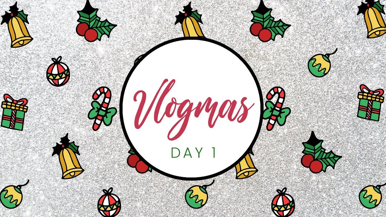 GLITTER YOUTUBE VLOGMAS INTRO TEMPLATE - CHRISTMAS VLOG