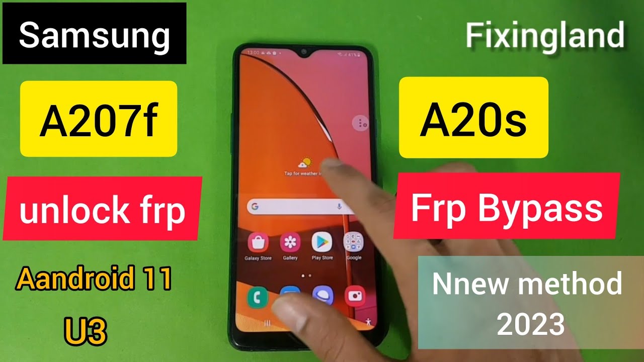 FRP bypass / SAMSUONG A20s (A207f) android 11 U3 FRP bypass / Remove FRP/NEW Method 2023