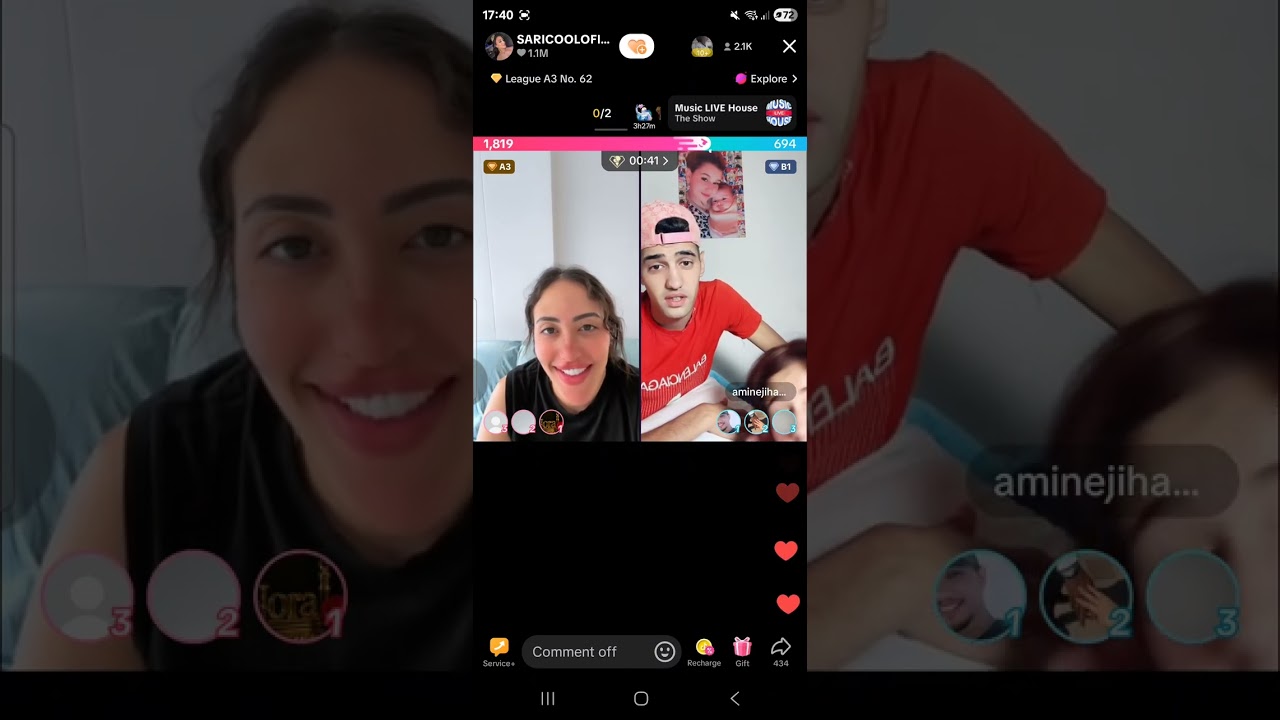 لايف تكتوك ساري كول مع امين ومرتو❤️‍🔥😂😂😂Live sari cool