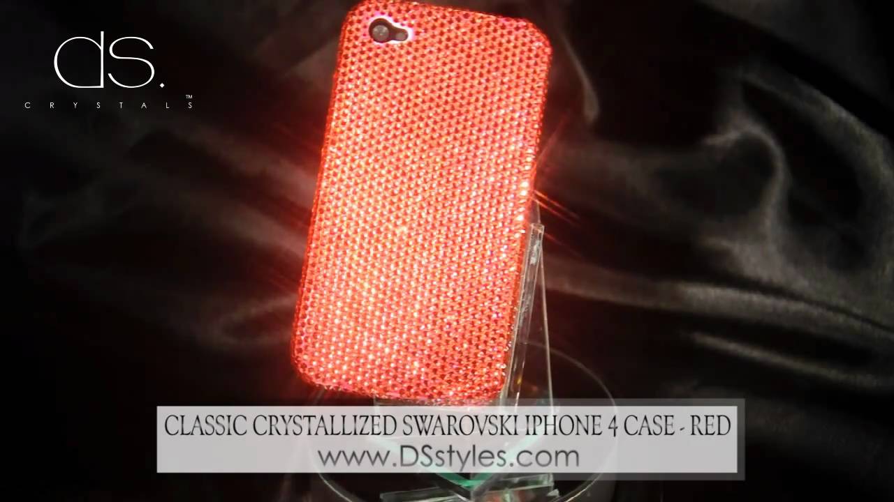 Classic Crystallized Swarovski iPhone 4 Case - red from dsstyles.com