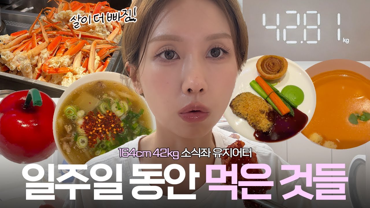 (164/42) 뷔페, 야식 다 먹어도 살이 찌지 않는 소식좌 브이로그🍴ㅣ유지어터 브이로그ㅣ존맛 호텔 뷔페 추천ㅣ소식하는 법ㅣ로주RhoJu