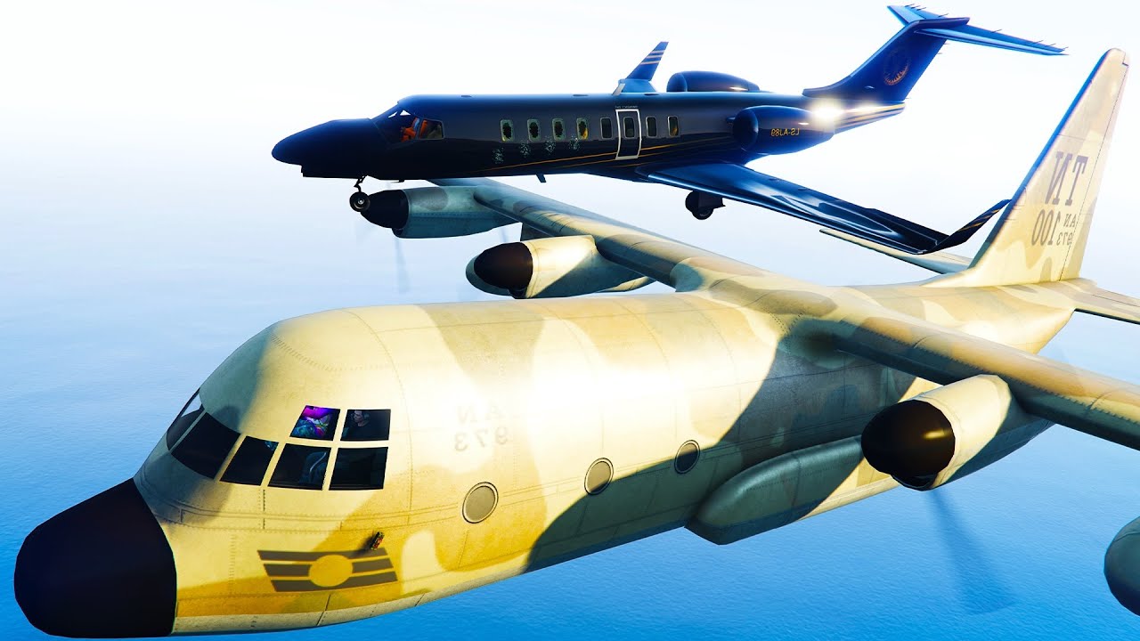 Mit einem Flugzeug auf einem anderen Flugzeug landen in GTA ONLINE!