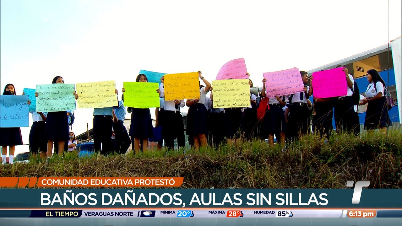 Protestan por malas condiciones y falta de insumos en Colegio Monseñor Francisco Beckmann