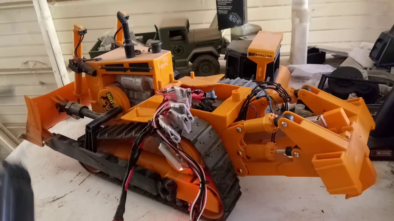 D9 Dozer Rc New Bright 💯 How To Catch Fire Easy
